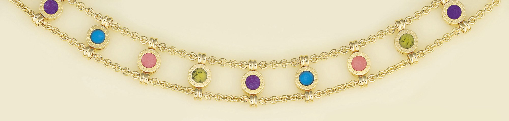A hardstone necklace, by Bulgari