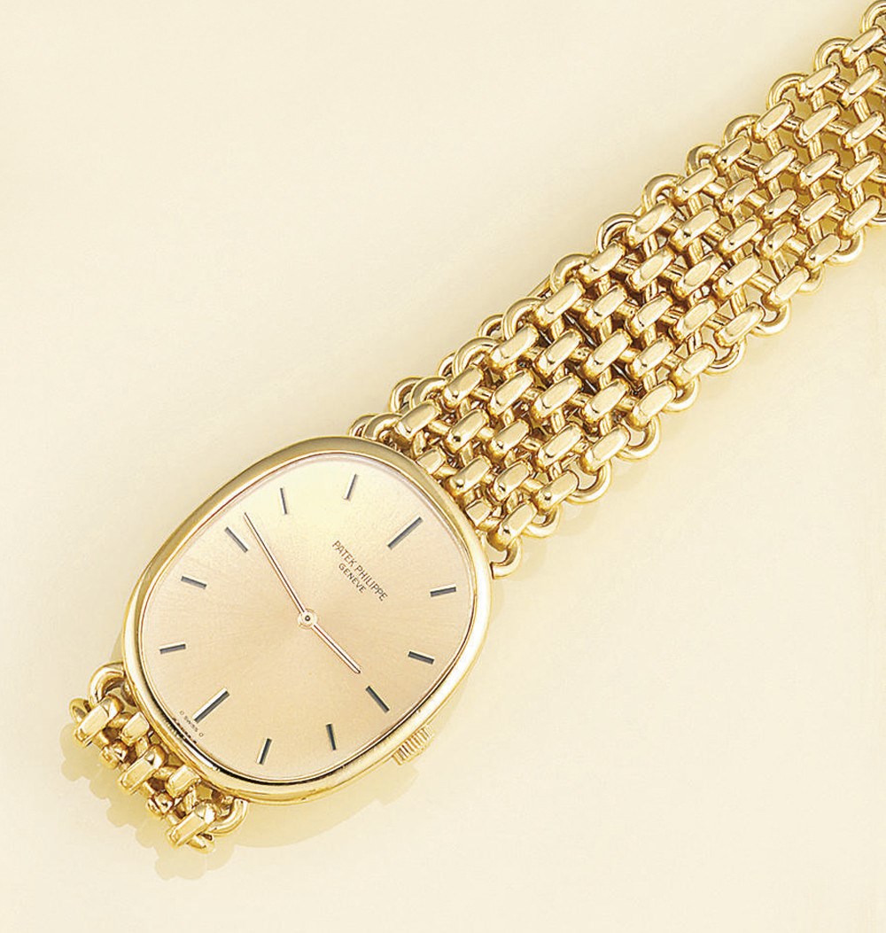 An 18ct. gold wristwatch, by Patek Philippe