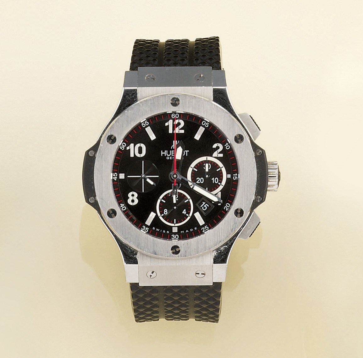 A stainless steel automatic chronograph "Big Bang" wristwatch, by Hublot