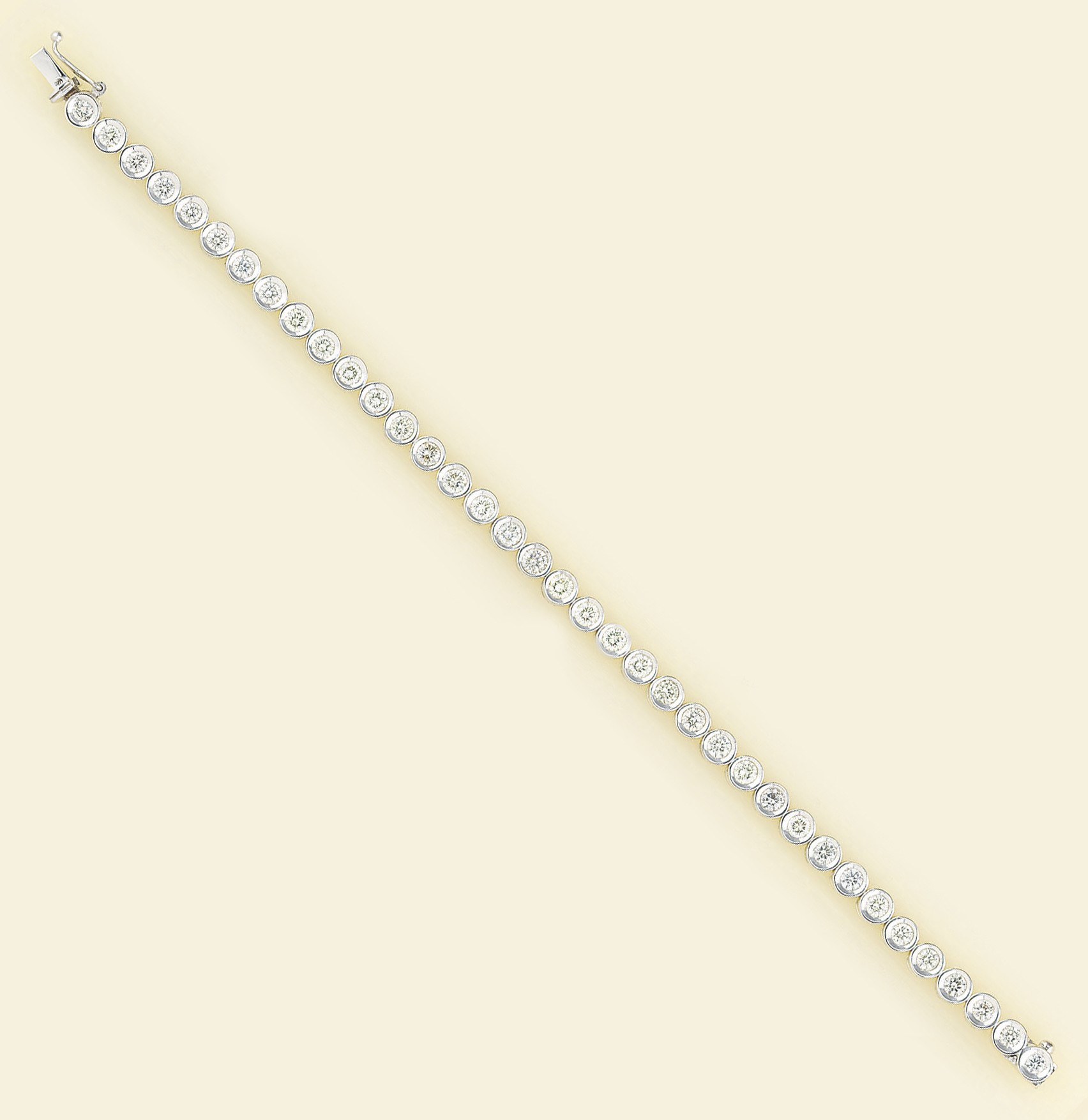 A diamond line bracelet