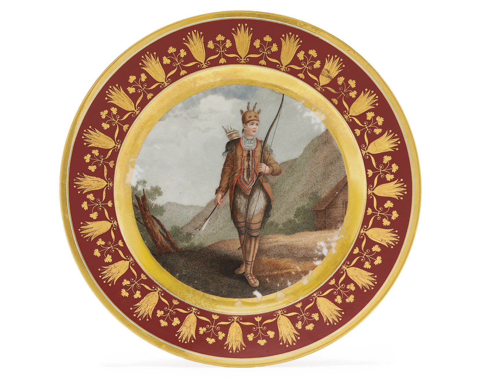 A Porcelain Plate from the Guriev Service