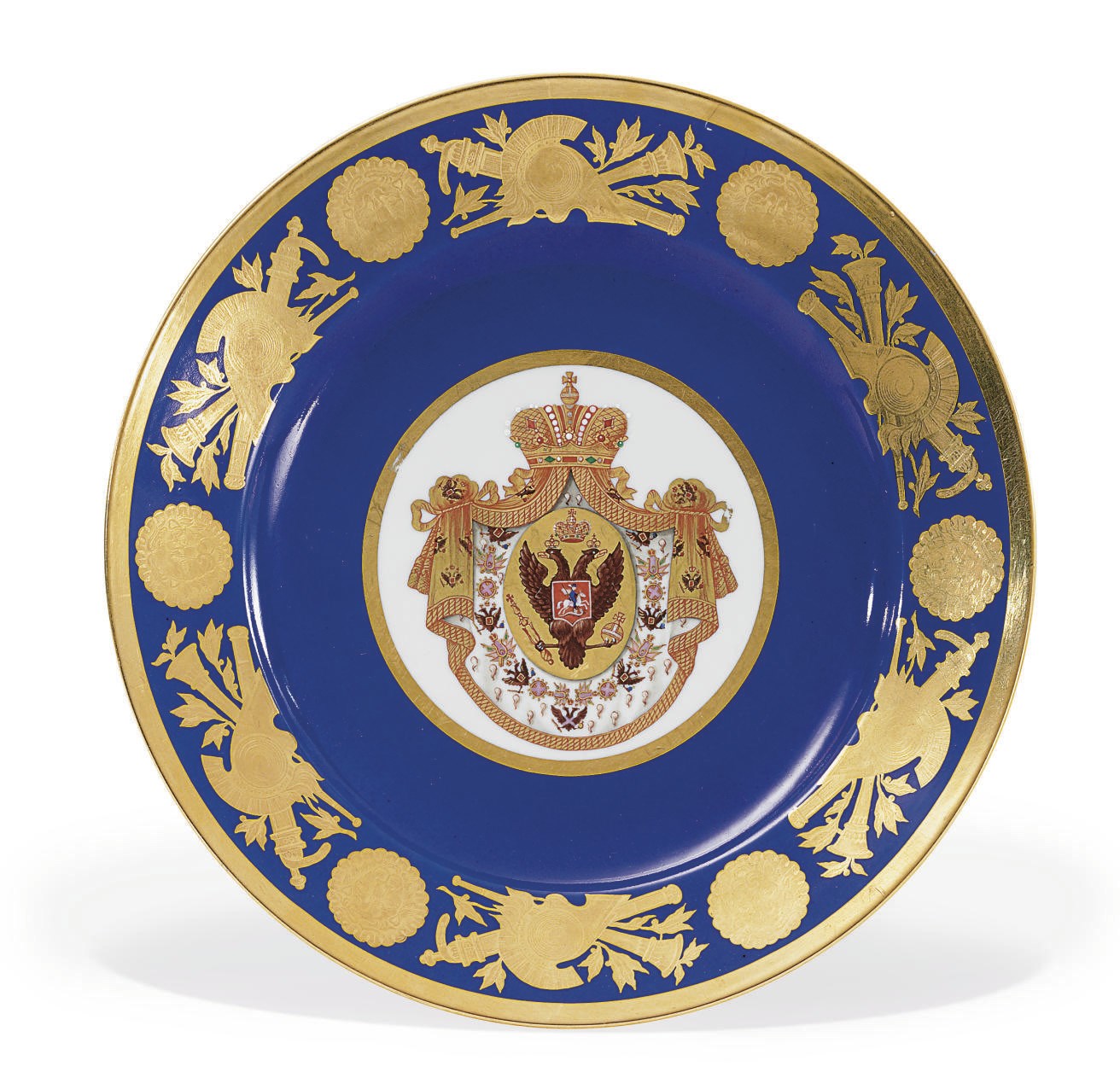 A Porcelain Plate from the Coronation Service of Emperor Nicholas I