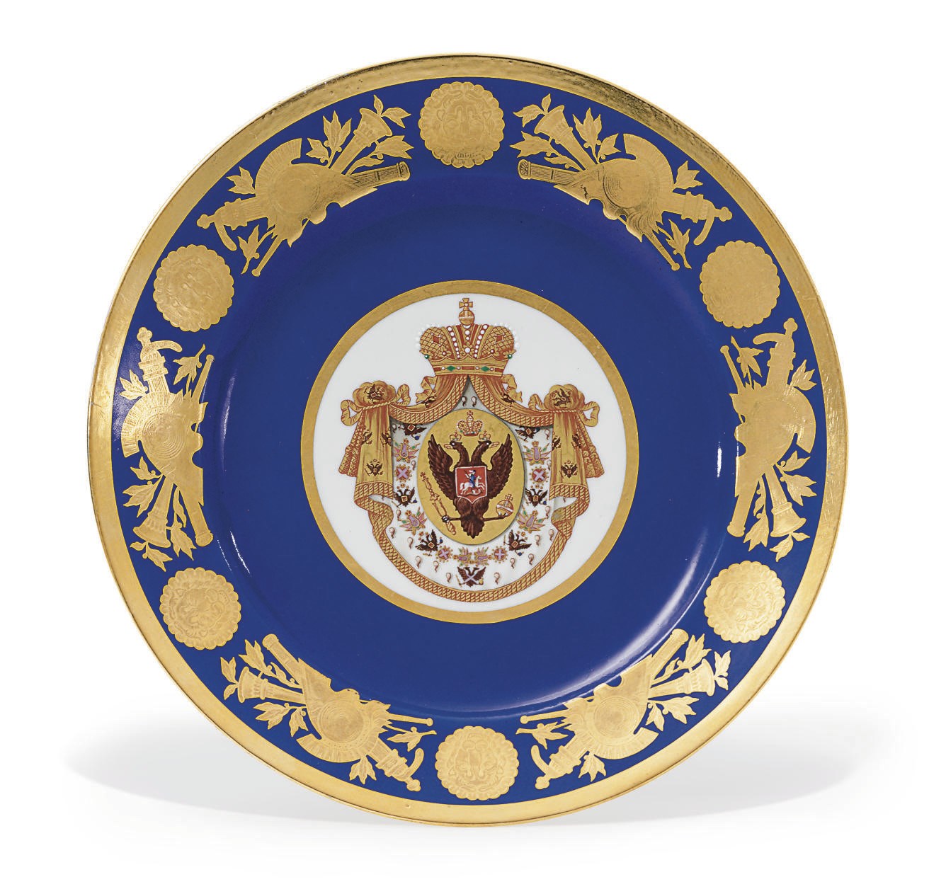 A Porcelain Plate from the Coronation Service of Emperor Nicholas I