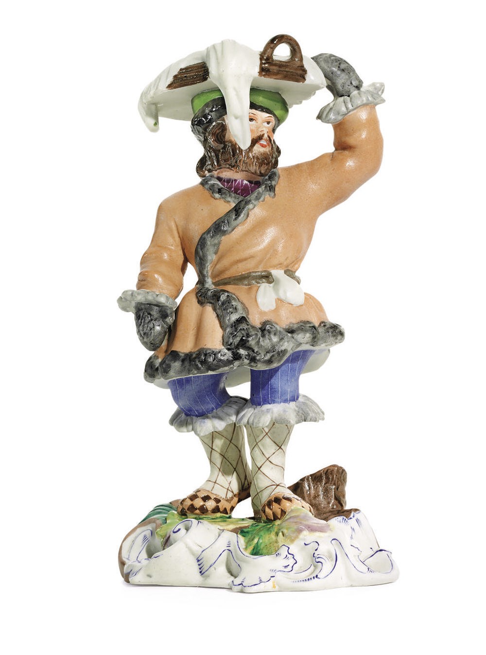 A Porcelain Figure of a Street Vendor