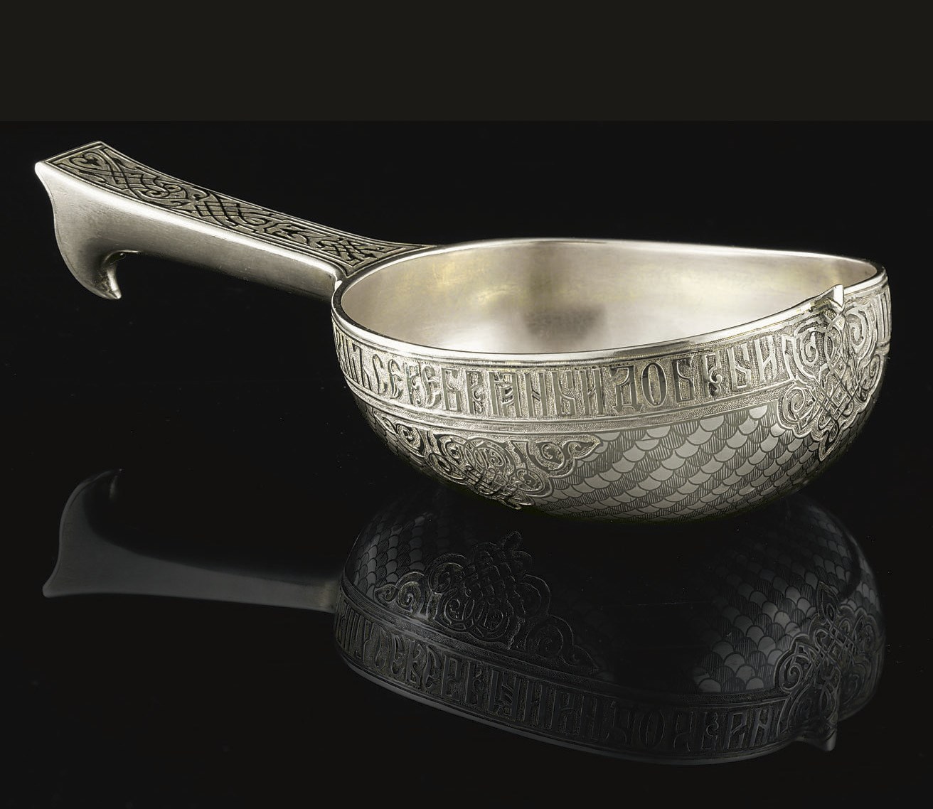 A Silver-Gilt and Niello Kovsh