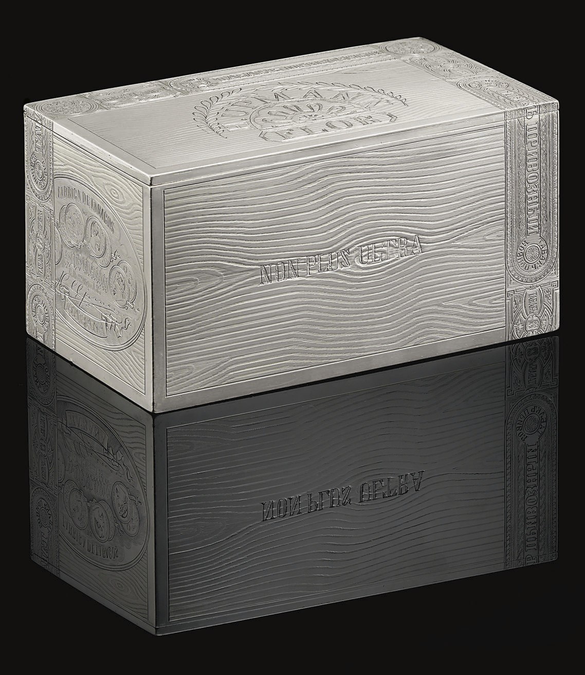 A Silver-Gilt Trompe L'Oeil Cigar Box