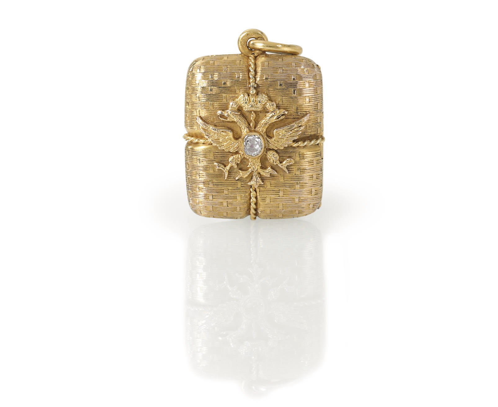 A Jeweled Gold Locket