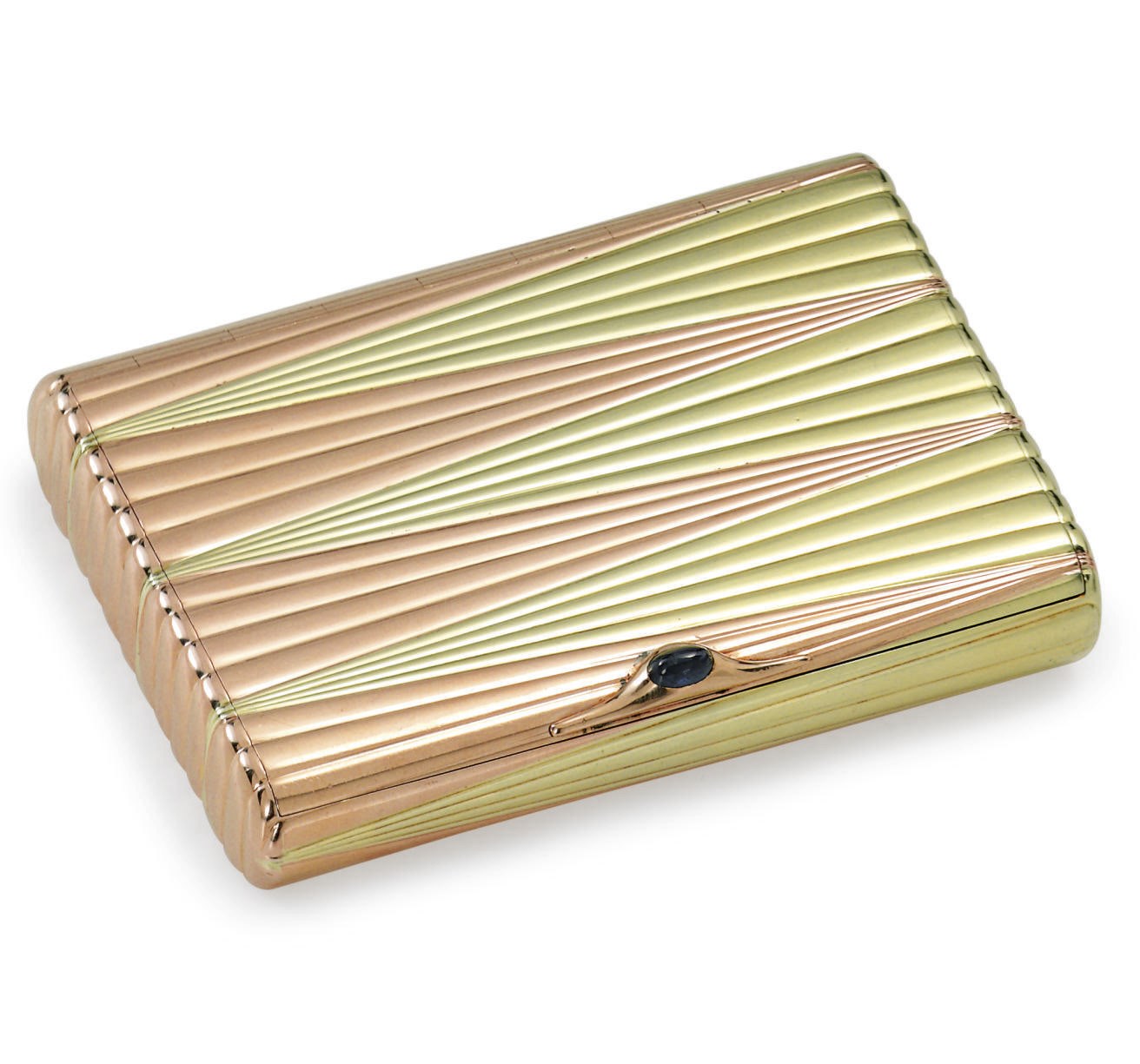 A Two-Color Gold Cigarette Case
