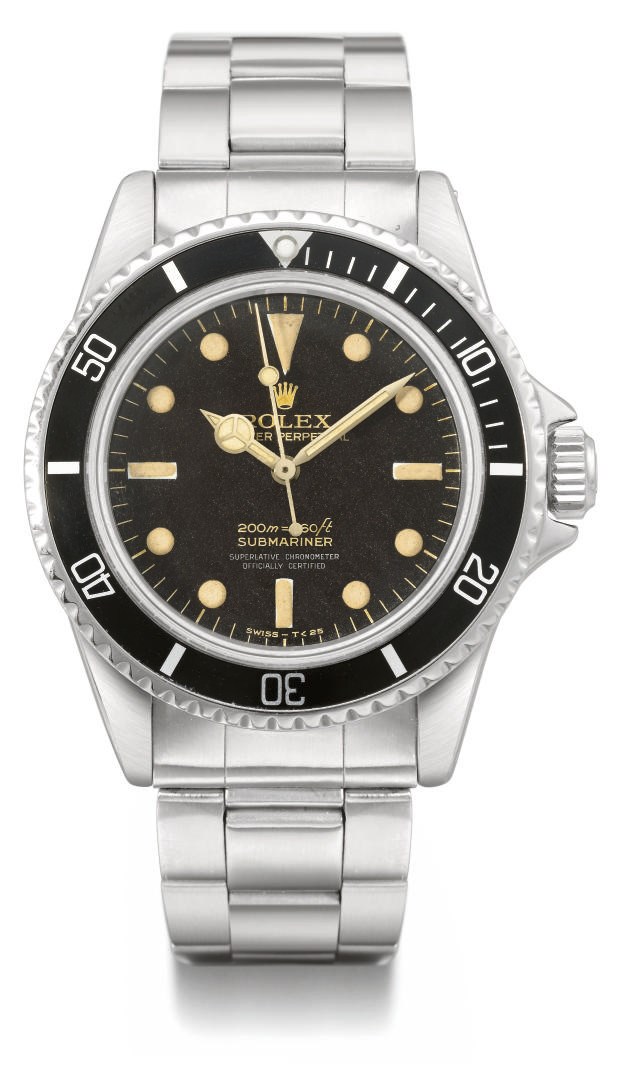 Rolex. A rare stainless steel automatic wristwatch with sweep centre seconds and bracelet
