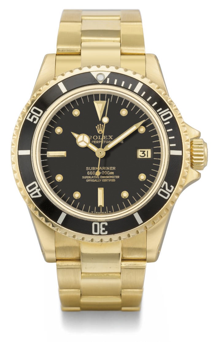 Rolex. An 18K gold automatic wristwatch with sweep centre seconds, date and bracelet