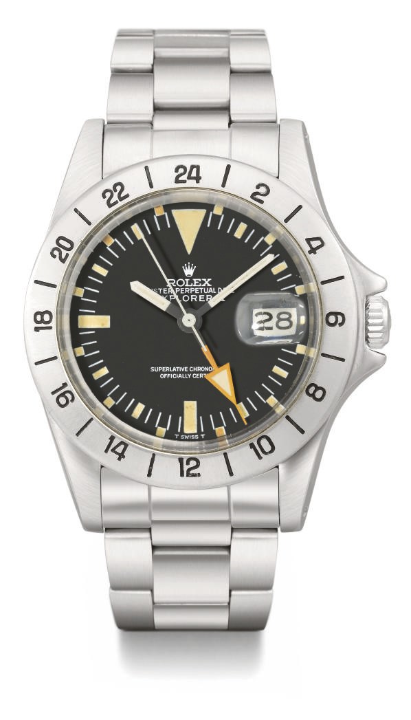 Rolex. A stainless steel automatic wristwatch with sweep centre seconds, date, 24 hour hand and bracelet