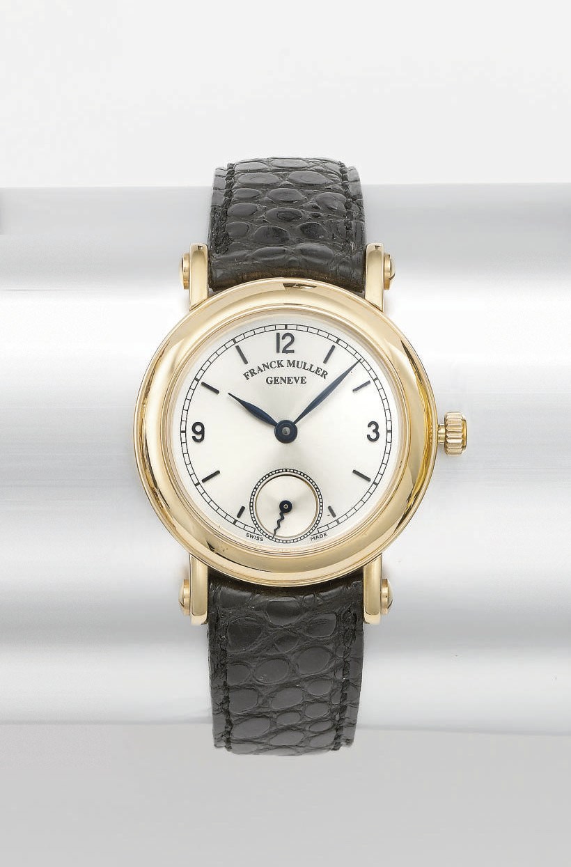 Franck Muller. A mid-size 18K pink gold automatic wristwatch