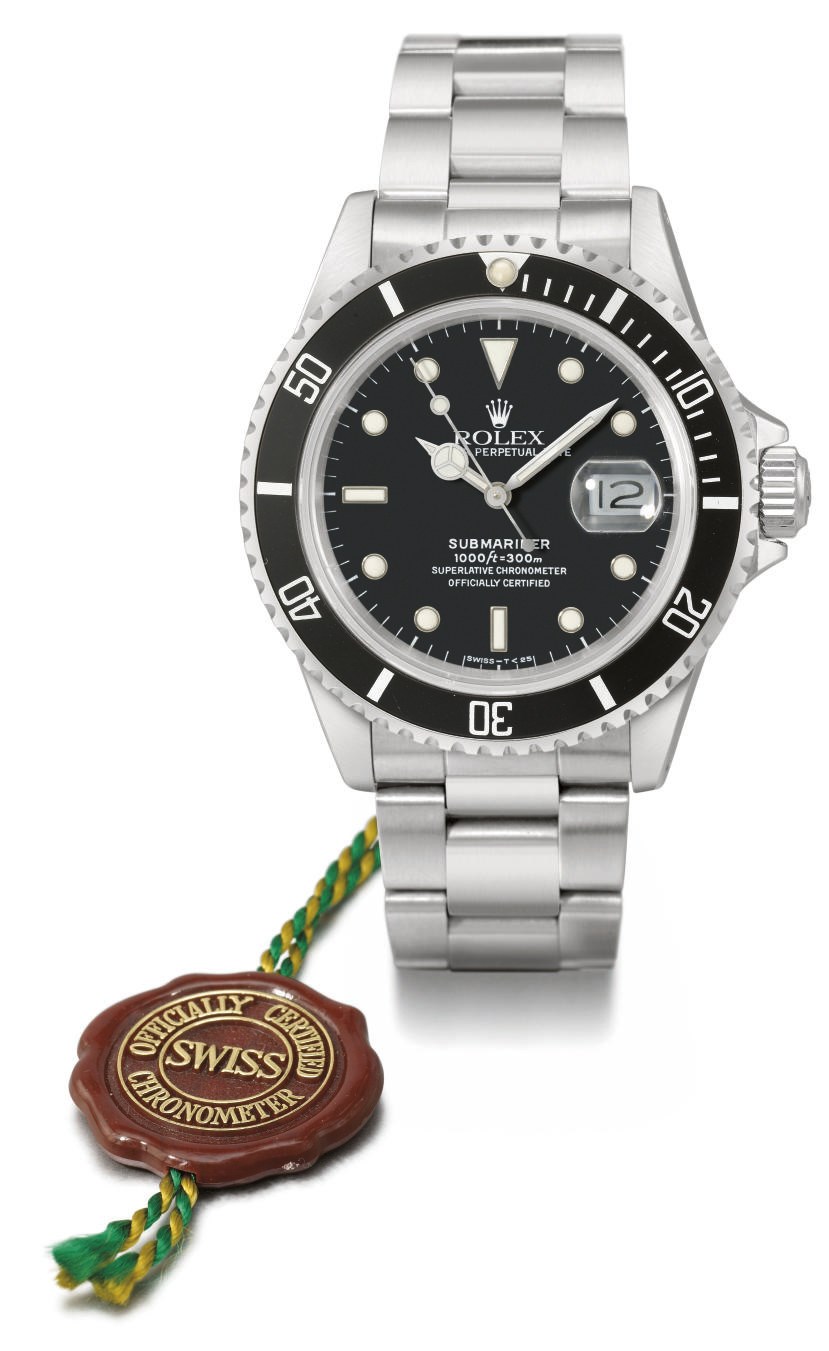 Rolex. An unusual stainless steel automatic wristwatch with sweep centre seconds, date, bracelet, original guarantee, box and seal