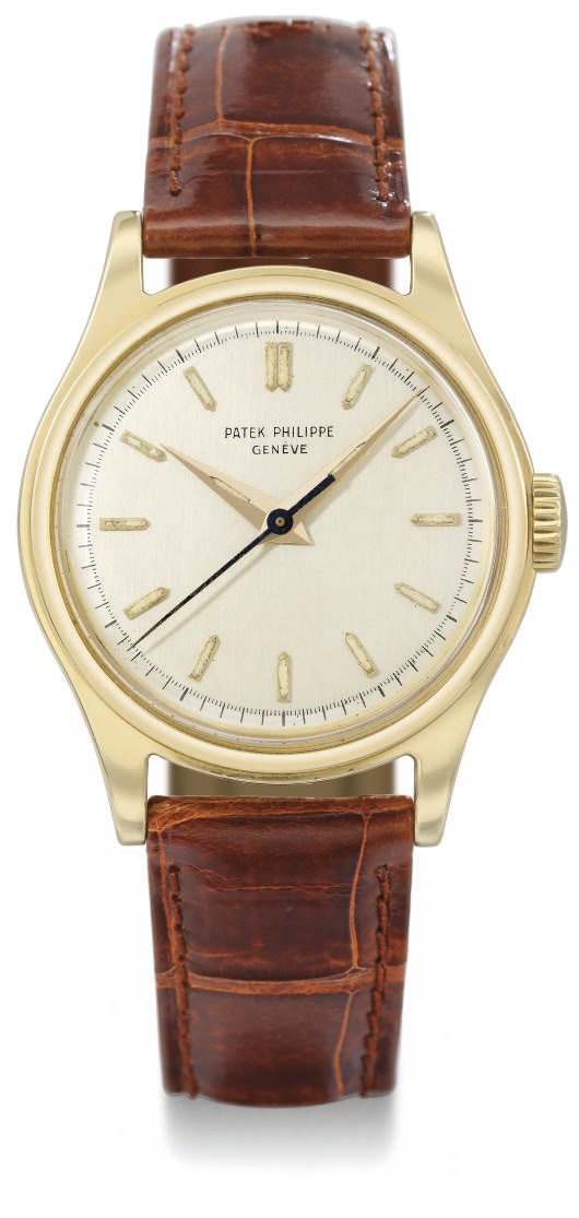 Patek Philippe. A fine 18K gold wristwatch with sweep centre seconds