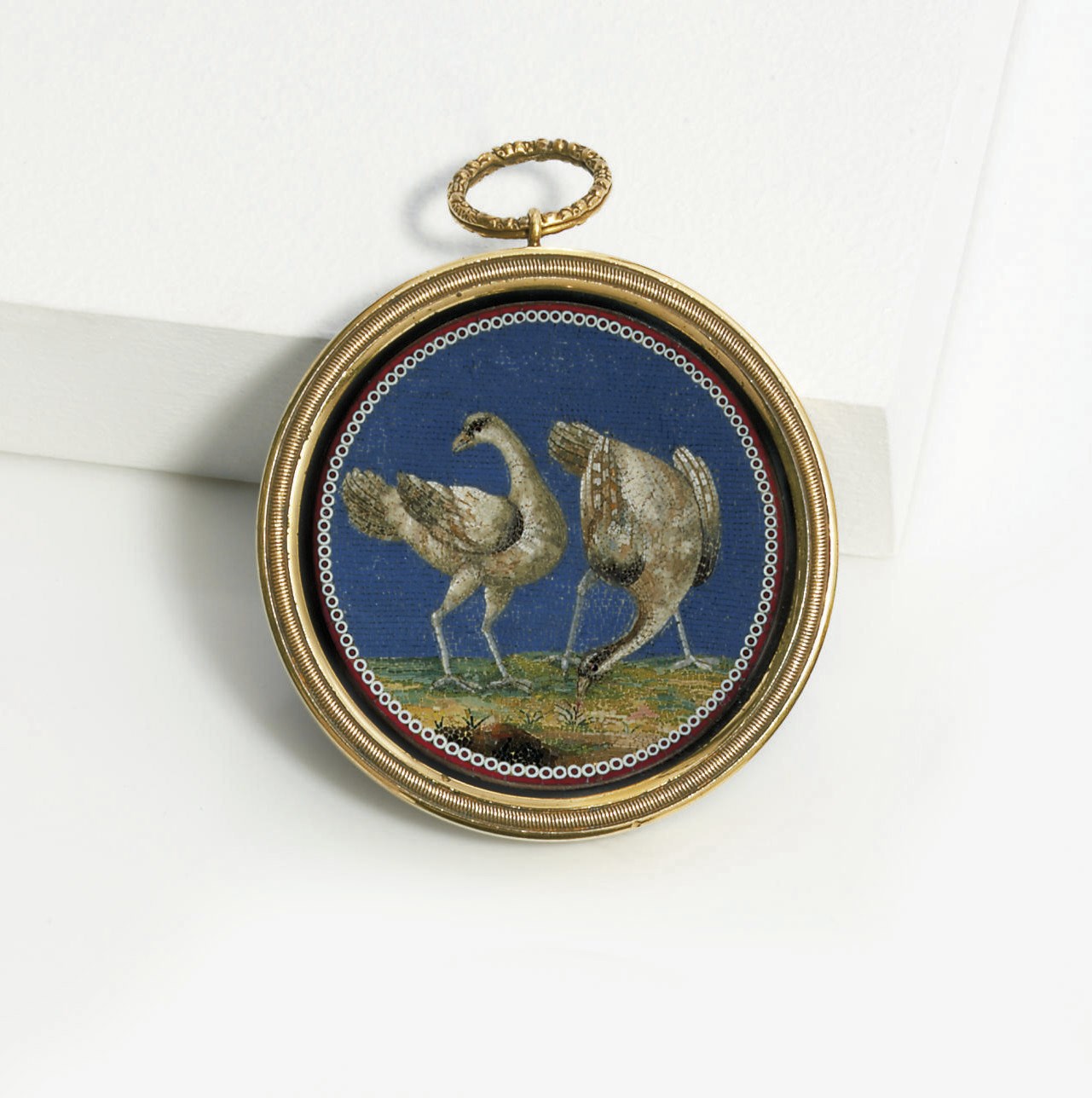 AN ITALIAN MICROMOSAIC PLAQUE