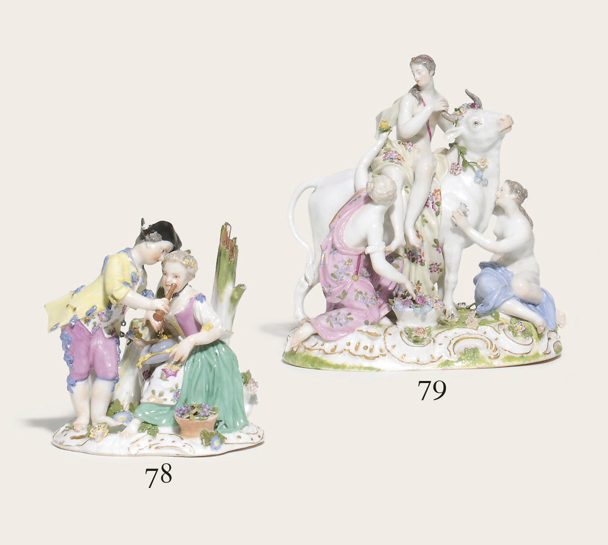 A MEISSEN GROUP OF EUROPA AND THE BULL