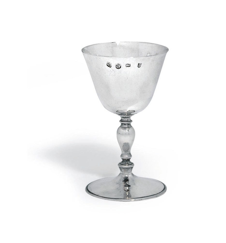 A CHARLES I SILVER WINE-CUP