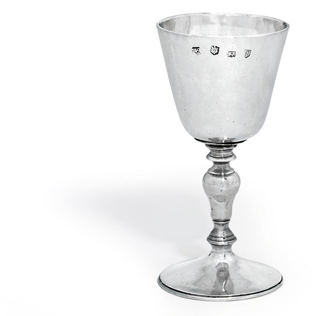 A CHARLES I SILVER WINE-CUP