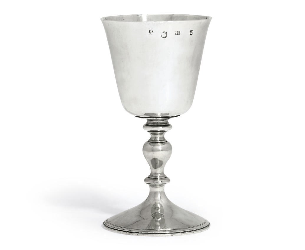 A CHARLES I SILVER WINE-CUP