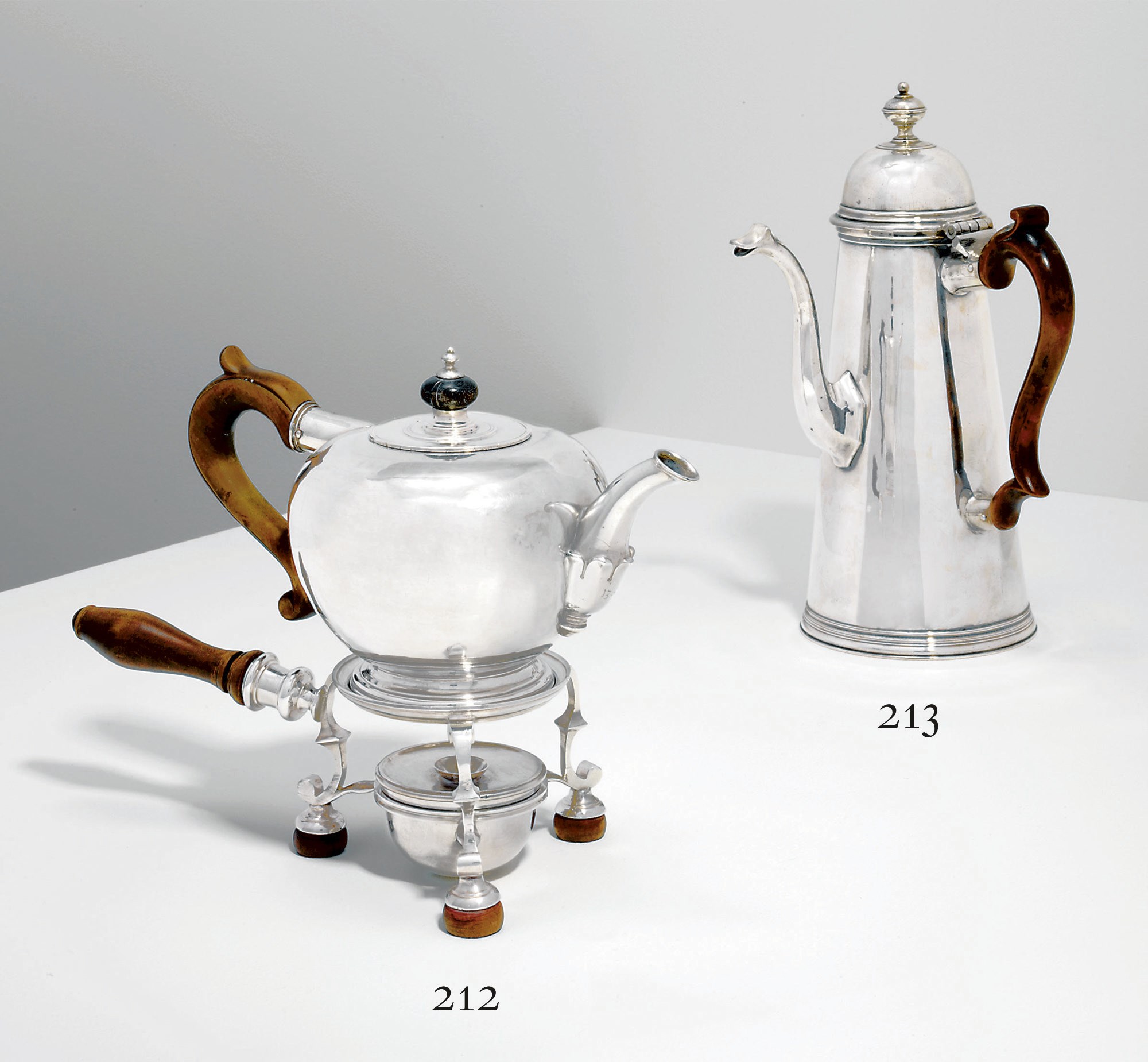 A QUEEN ANNE SILVER COFFEE-POT