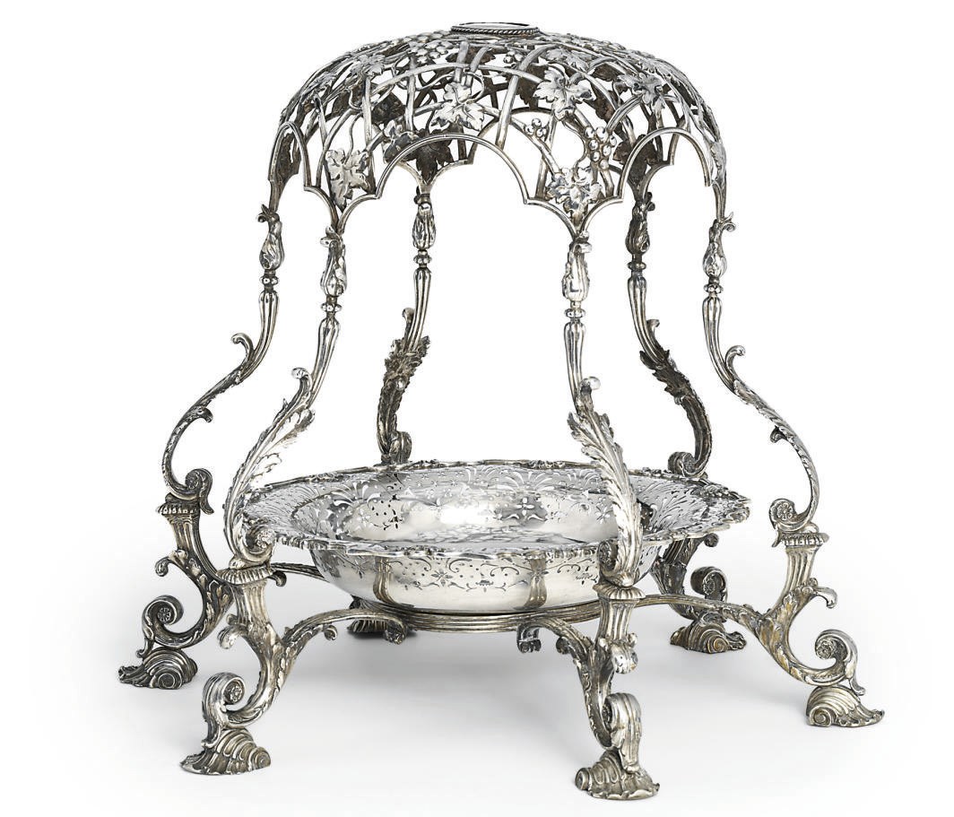 A SILVER CENTREPIECE