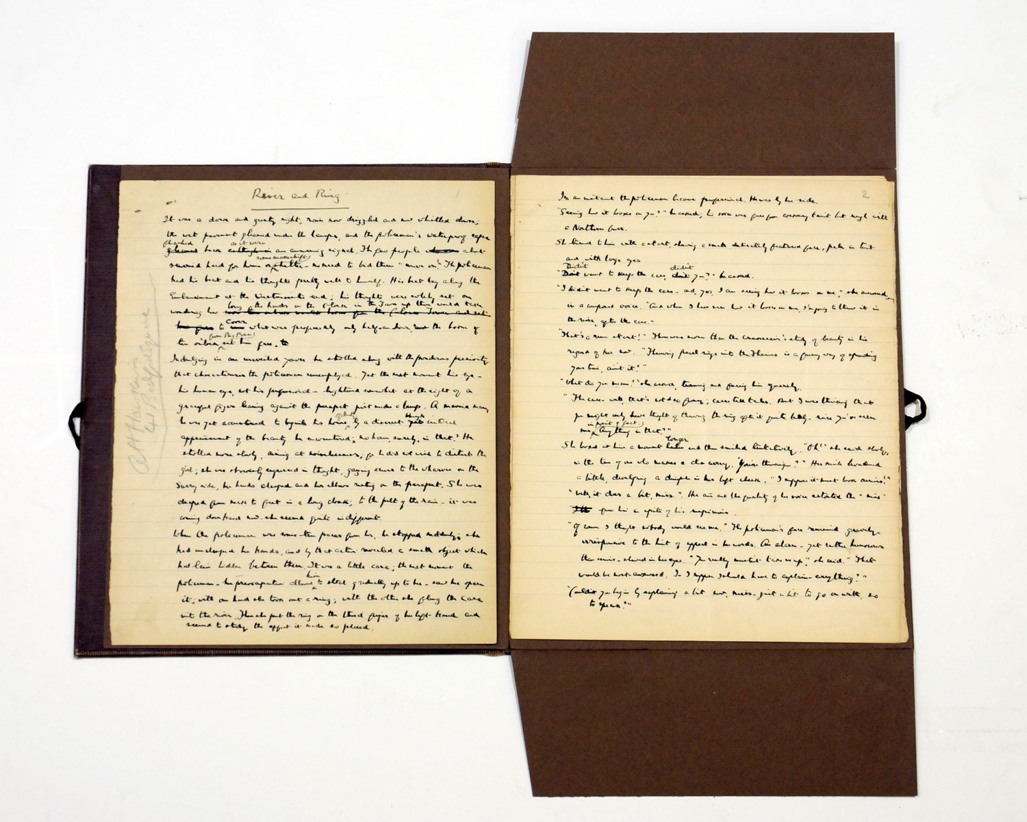 AUTOGRAPH COLLECTION. A collection of six autograph letters and manuscripts by 19th and 20th Century British authors, comprising: