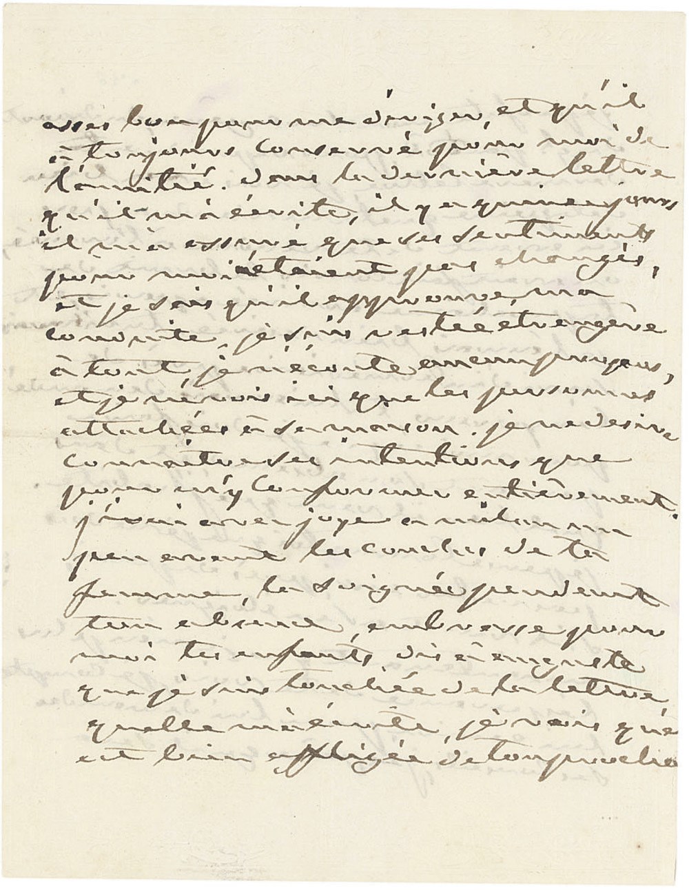 JOSEPHINE (1763-1814), Empress of Napoleon I. Autograph letter signed ('Josephine') to Eugène de Beauharnais (her son), Malmaison, 22 March [1812], 3 pages, 8vo, on a bifolium.