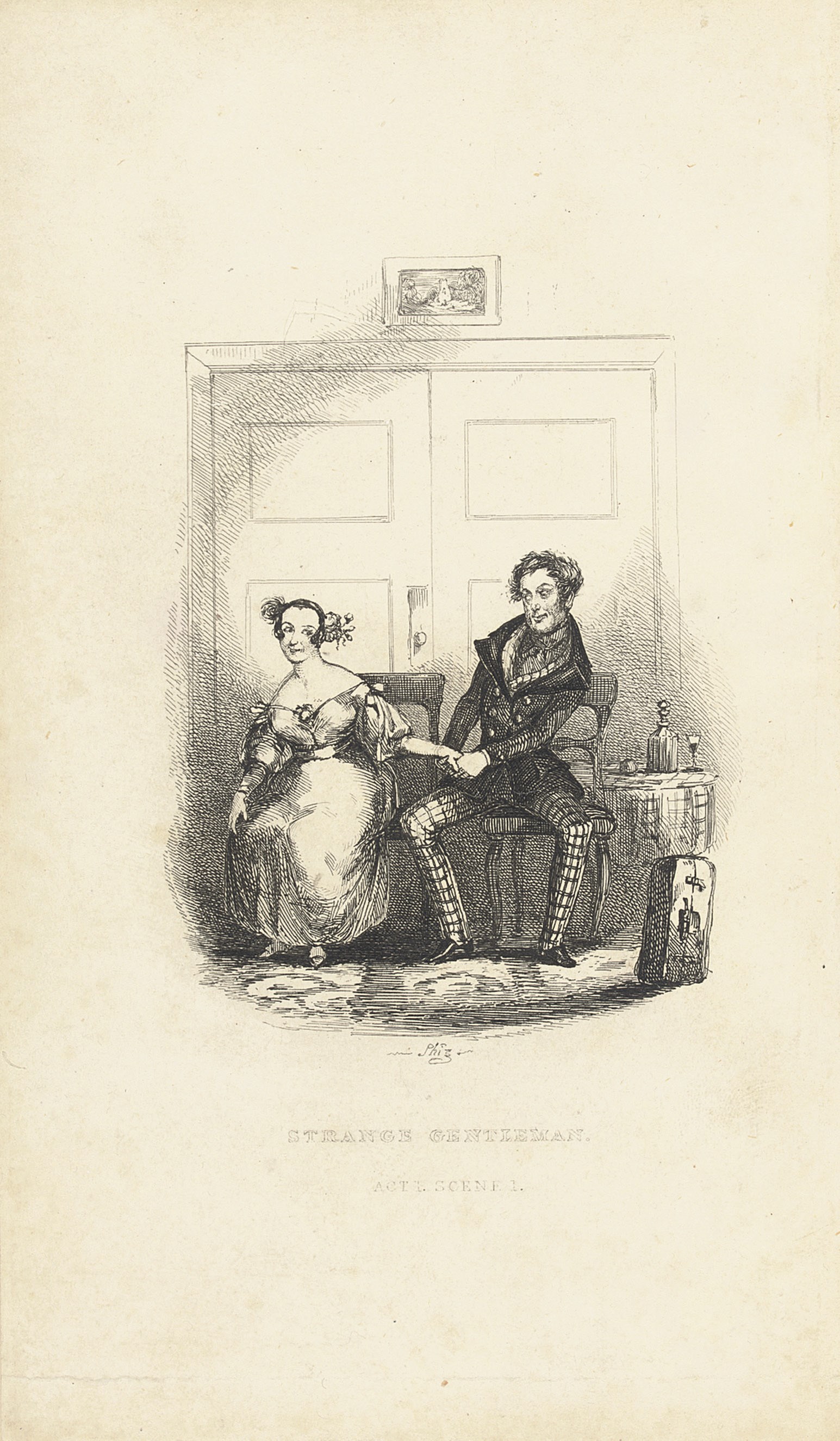 [DICKENS, Charles].  The Strange Gentleman: A Comic Burletta. London: Chapman and Hall, 1837.