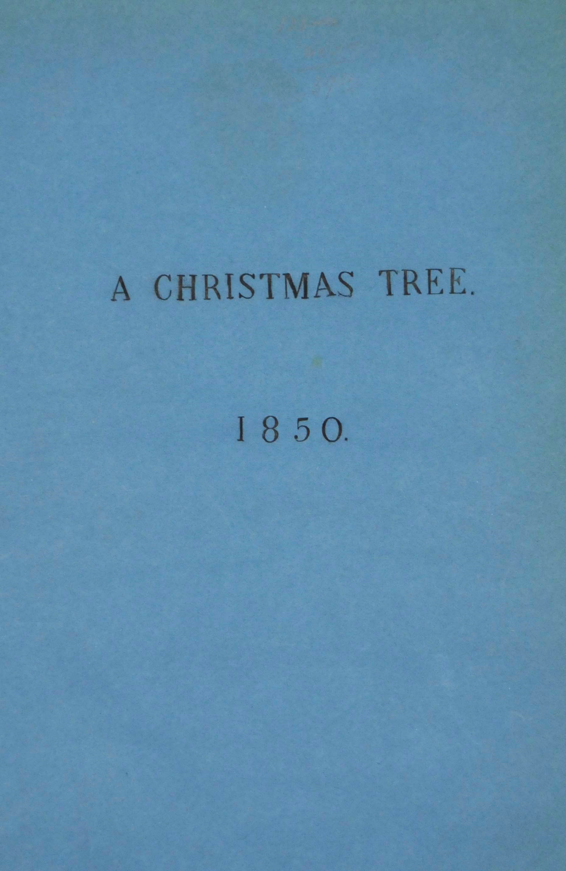 DICKENS, Charles.  The Christmas Number Household Words. London: Bradbury and Evans, 1850-1858. [and:] The Extra Christmas Number of All the Year Round. London: Charles Dickens, 1859-1867.