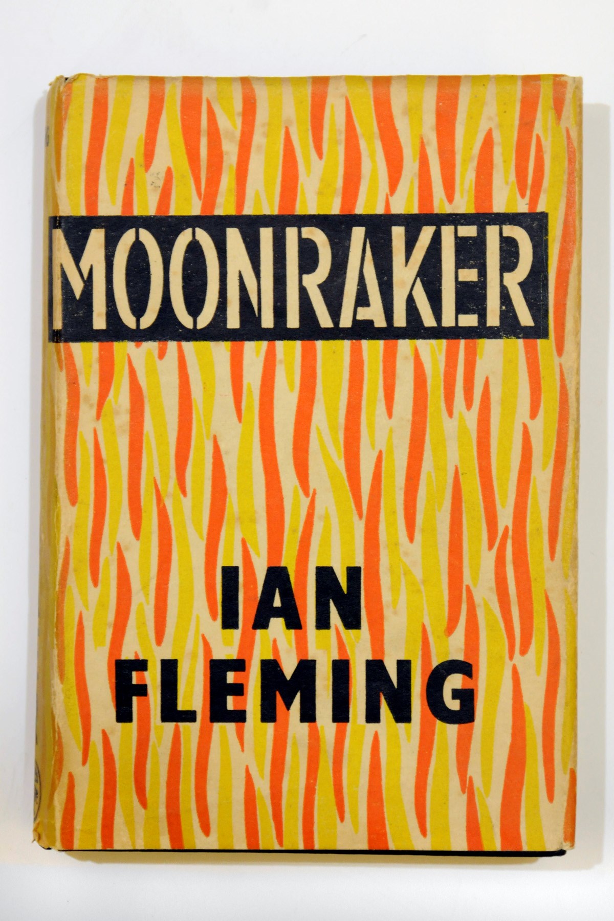 FLEMING, Ian (1908-64).  Moonraker. London: Jonathan Cape, 1955. 8°. Half title (light marginal stain to one leaf). Original black cloth lettered in silver, dust-jacket by Kenneth Lewis after a design by the author (chip to foot of backstrip, some light staining). FIRST EDITION. ASSOCIATION COPY, the front free endpaper signed "Ranfurly, 1955." Hermione, Countess of Ranfurly (1913-2001), author of the memoir To War with Whitaker (1994), was a friend of Ian Fleming.
