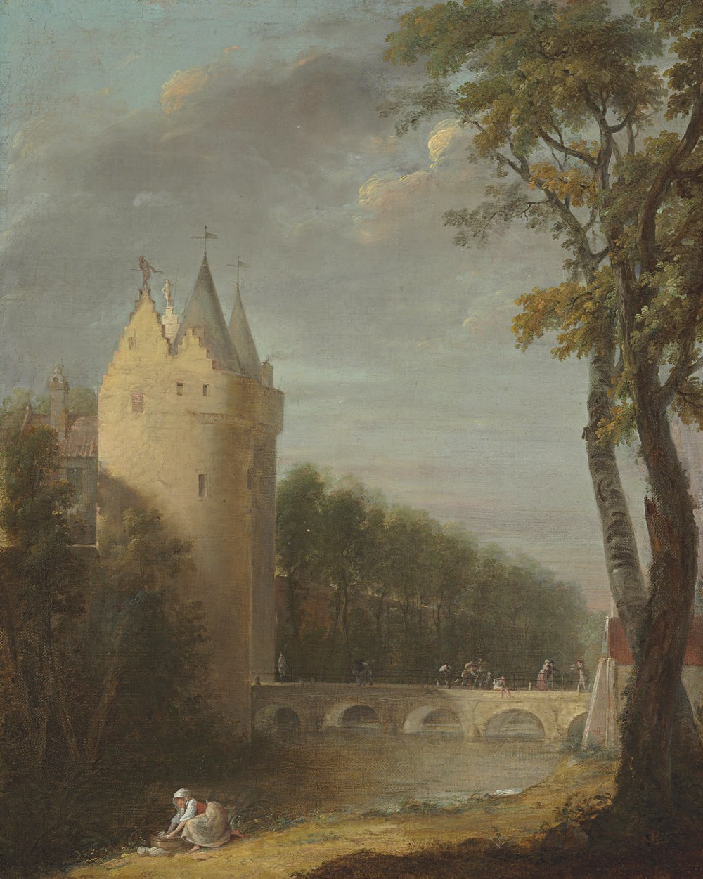 A Belgian follower of Hubert Robert
