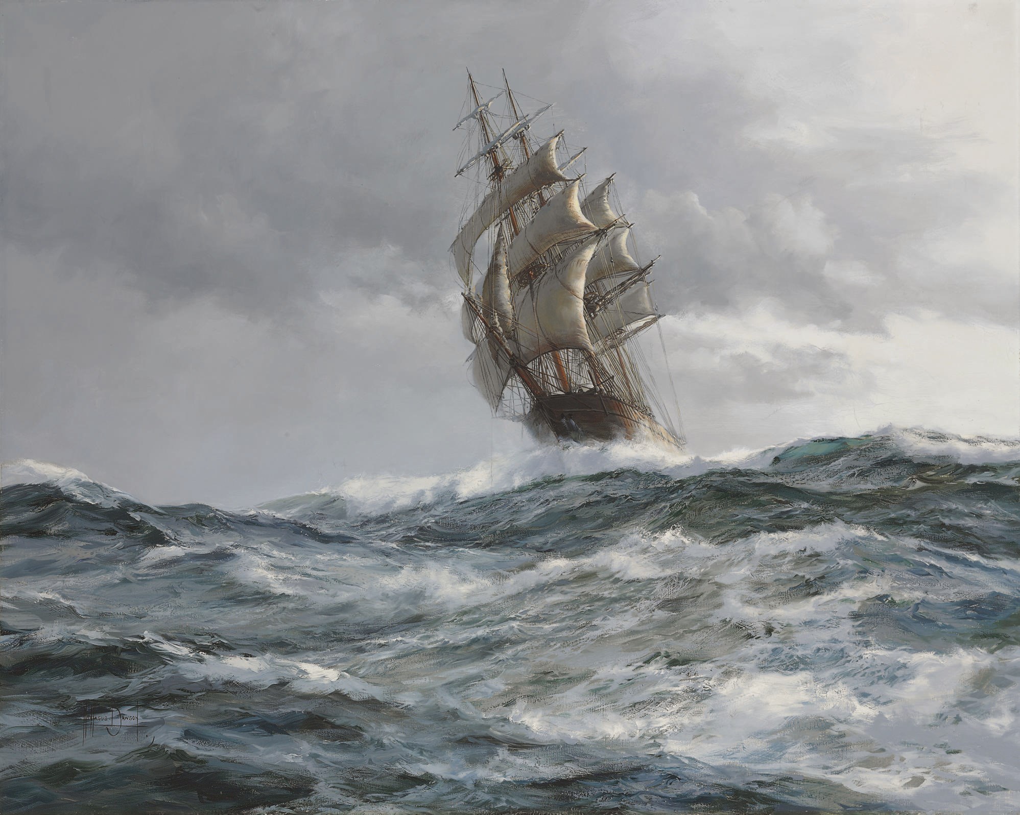 Montague Dawson, F.R.S.A., R.S.M.A. (Chiswick 1895-1973)
