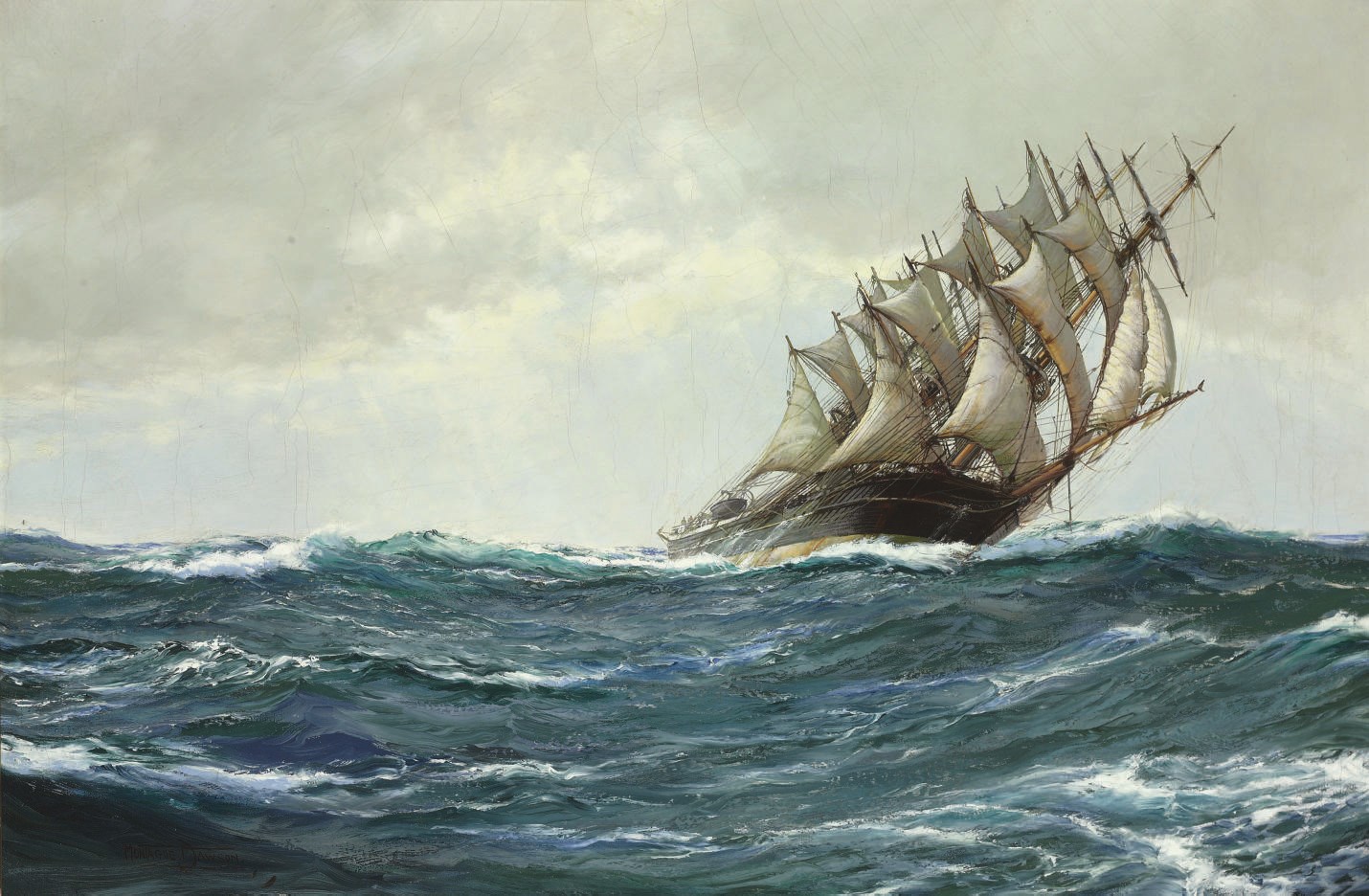 Montague Dawson, F.R.S.A., R.S.M.A. (Chiswick 1895-1973)