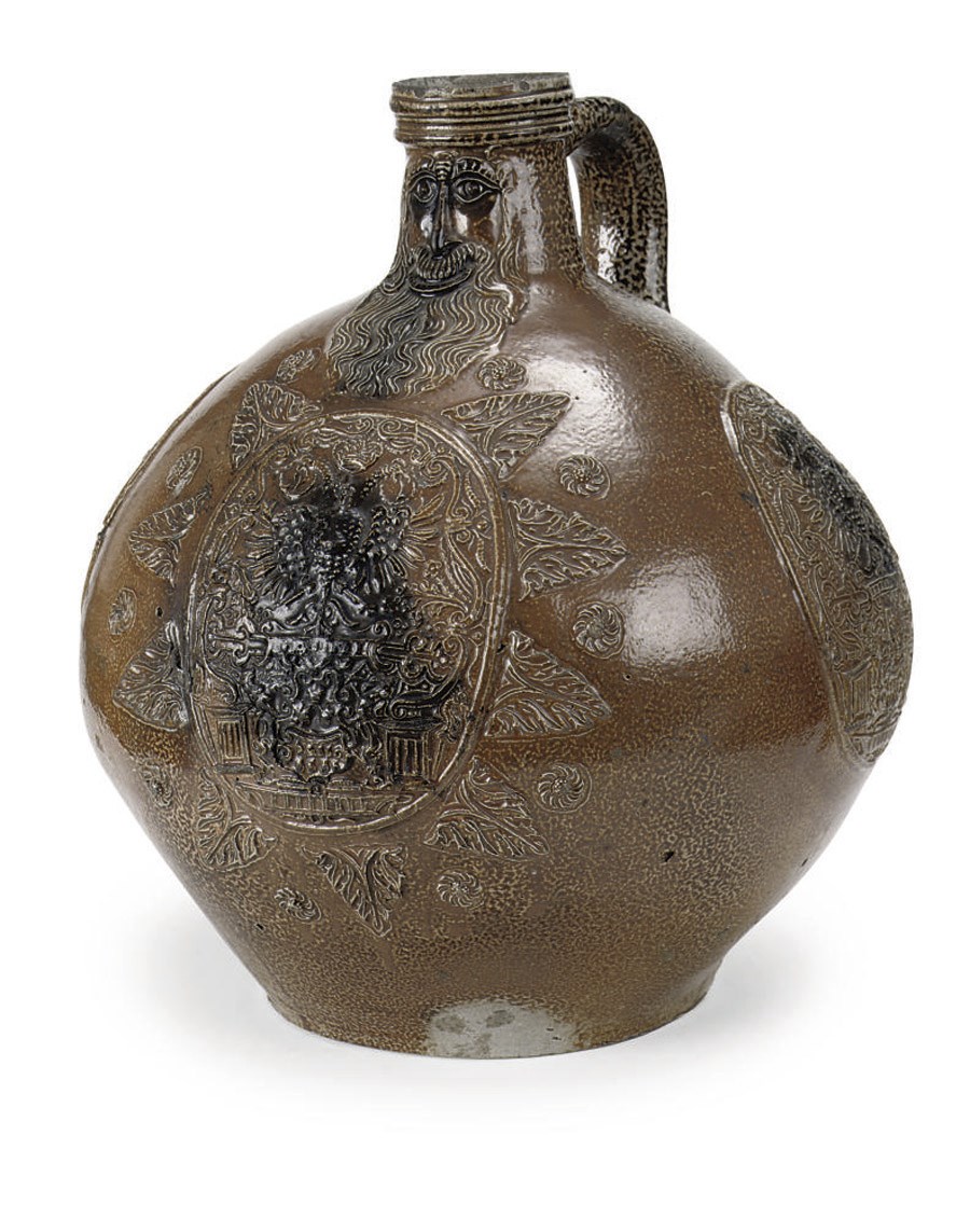 A Frechen stoneware armorial bellarmine, Baardmankruik