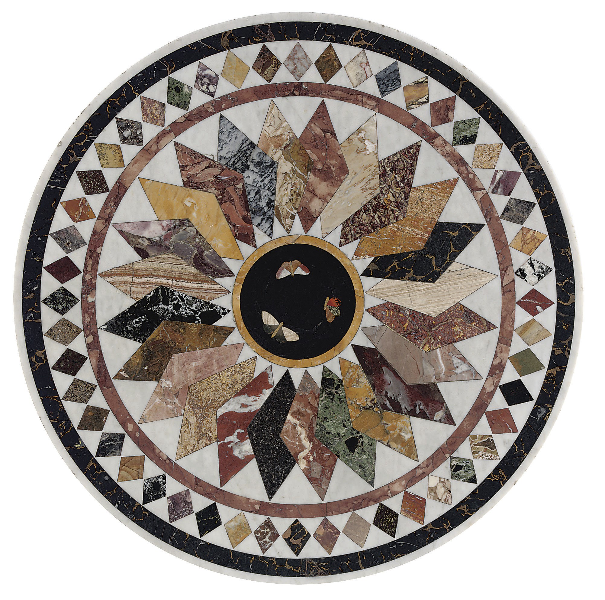AN ITALIAN SPECIMEN MARBLE TOP