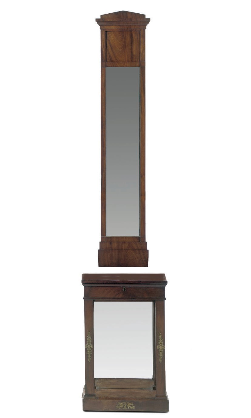 A DUTCH ORMOLU-MOUNTED MAHOGANY CONSOLE TABLE