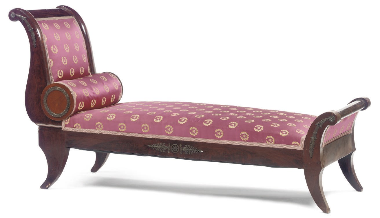 A DUTCH MAHOGANY DAYBED