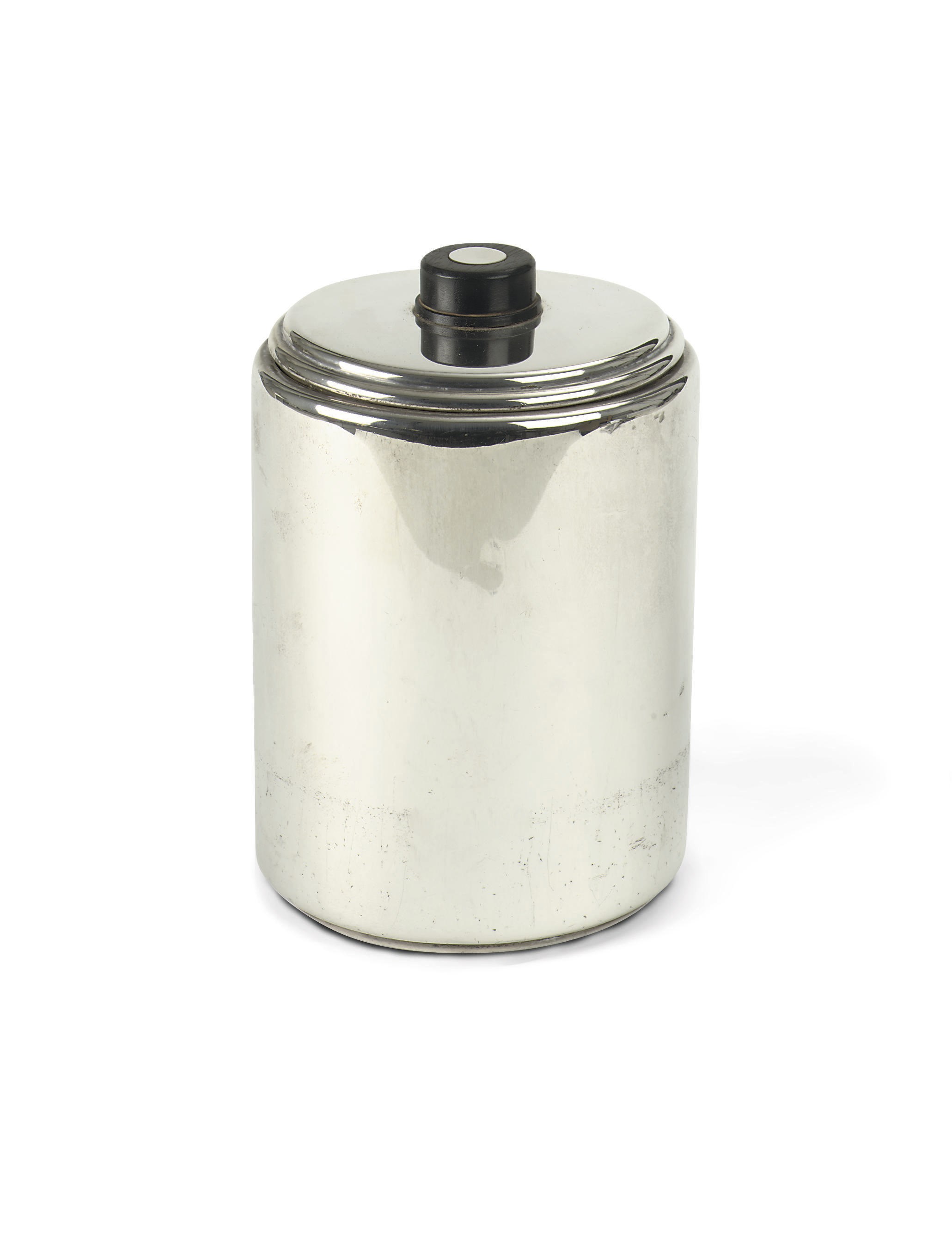 A Dutch silver biscuit box and cover