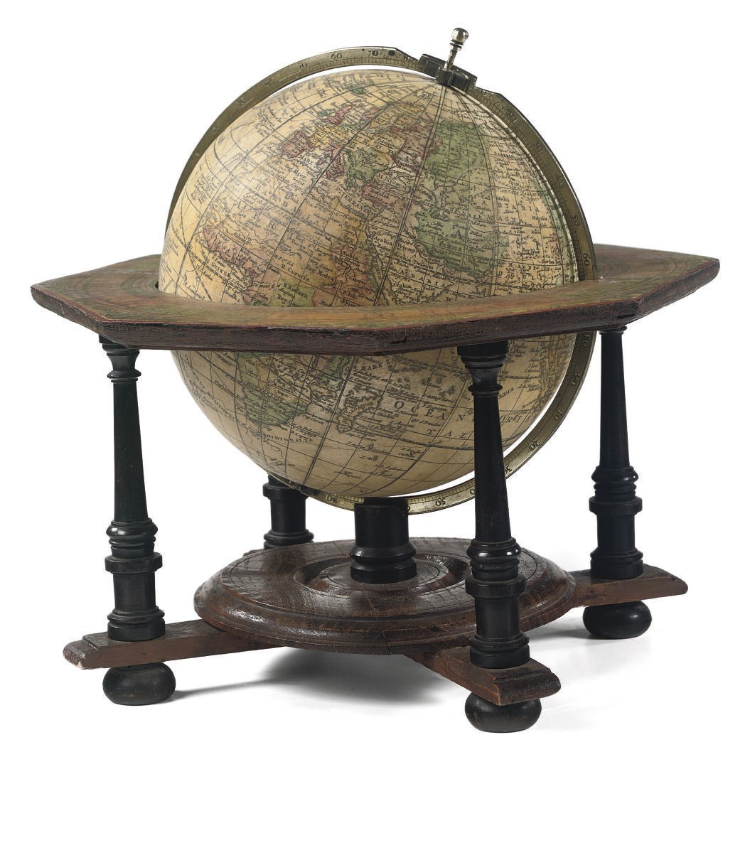 A 20-CM GERMAN TABLE GLOBE