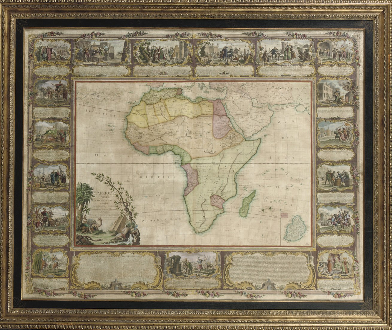 JANVIER, JEAN AND LONGCHAMPS, S.G., A LARGE WALL MAP 'L'AFRIQUE'