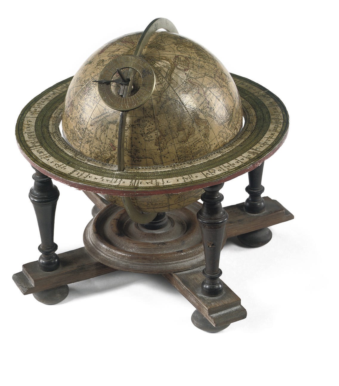 A SOUTH GERMAN 13-CM. CELESTIAL TABLE GLOBE