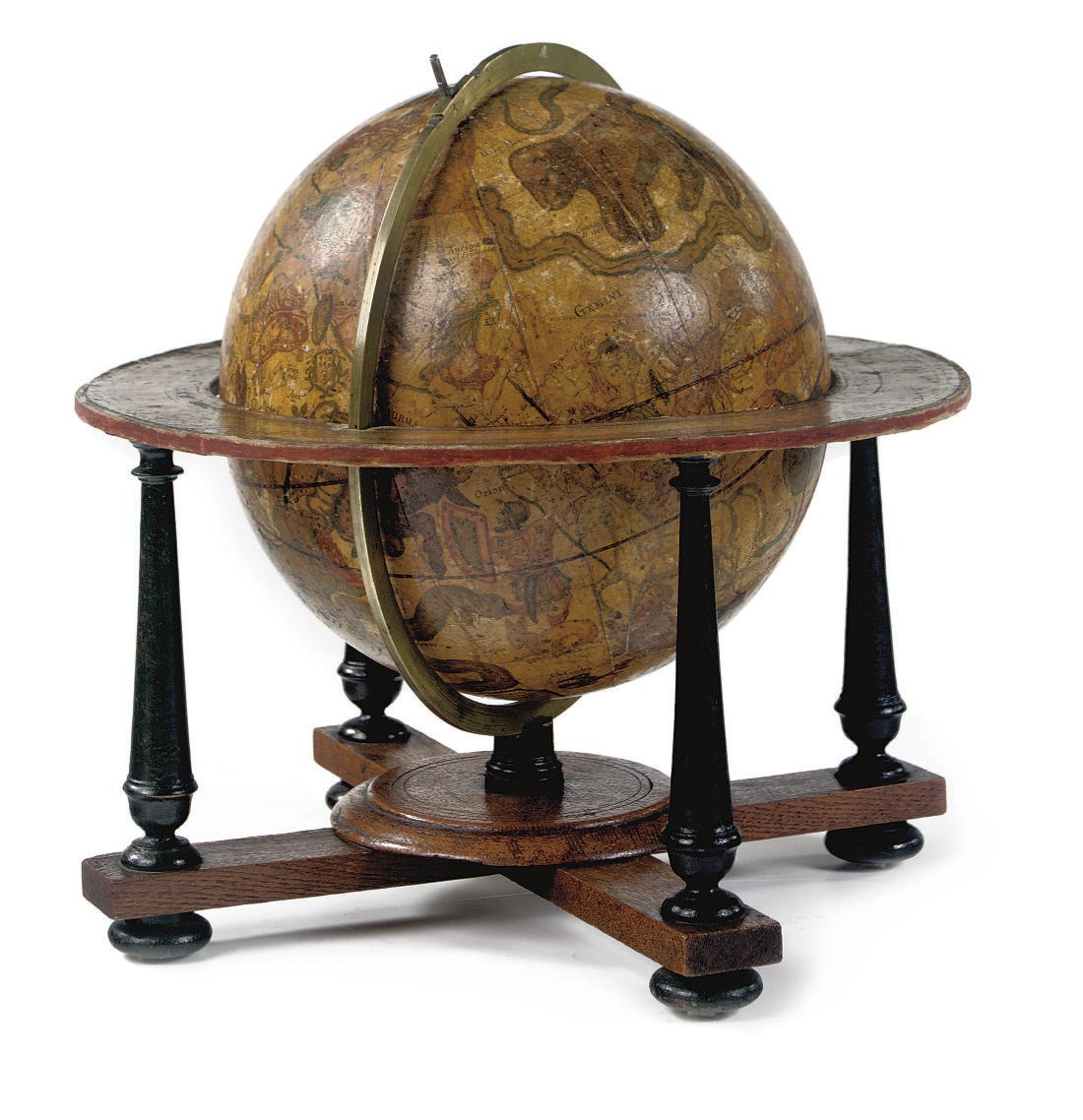 A GERMAN 20-CM. CELESTIAL TABLE GLOBE