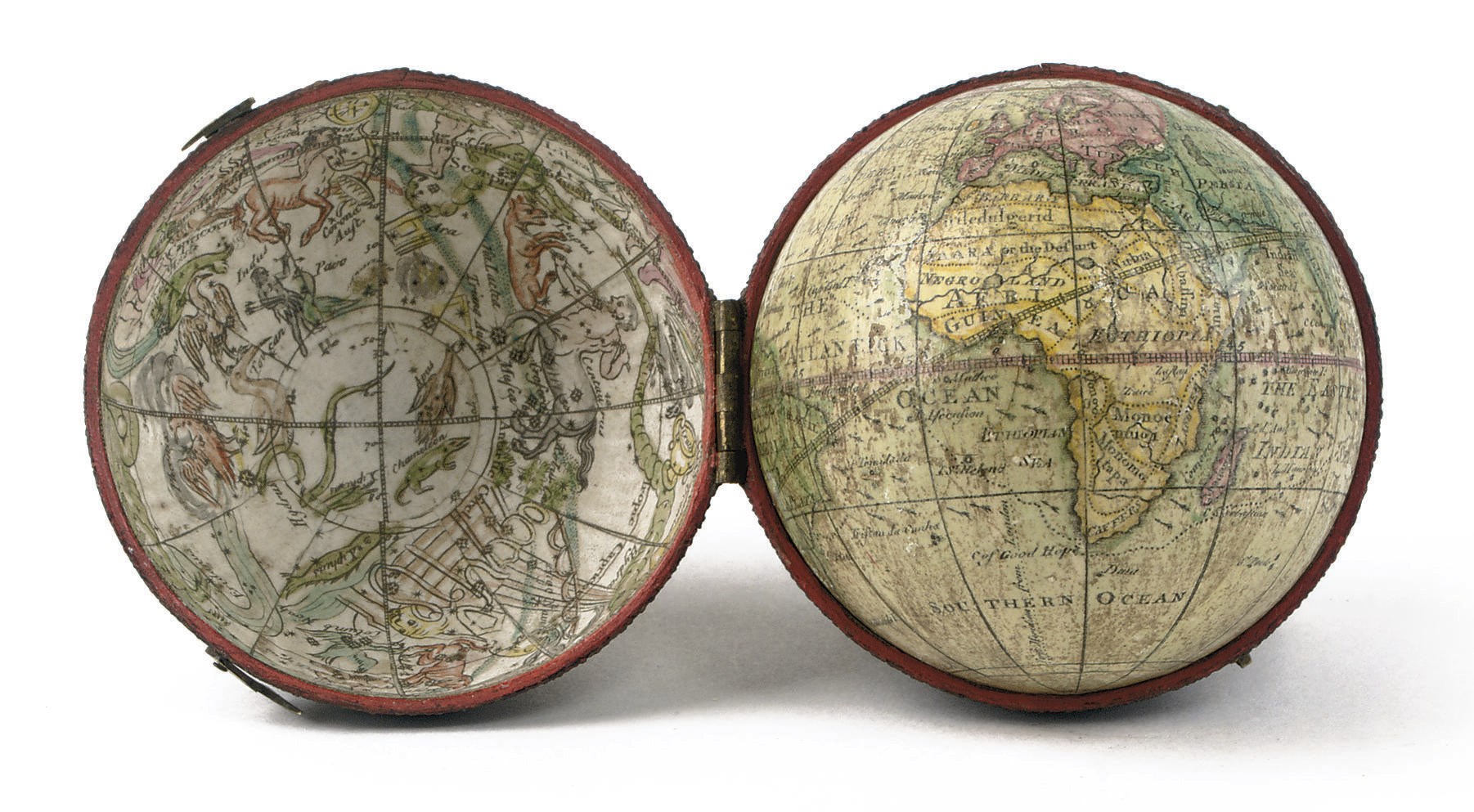 A 2¾-INCH TERRESTRIAL POCKET GLOBE