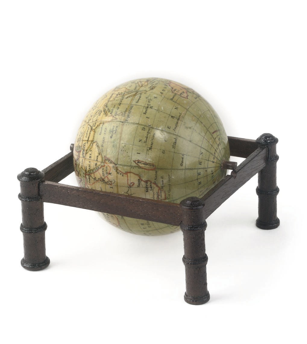 A 2½-INCH TERRESTRIAL POCKET GLOBE
