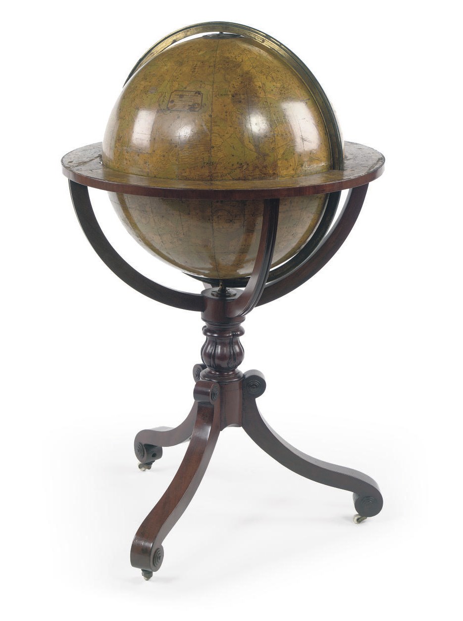 A VICTORIAN 20-INCH CELESTIAL LIBRARY GLOBE