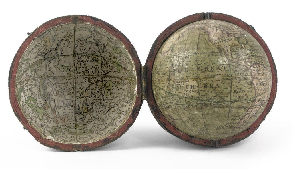A 2¾-INCH TERRESTRIAL POCKET GLOBE