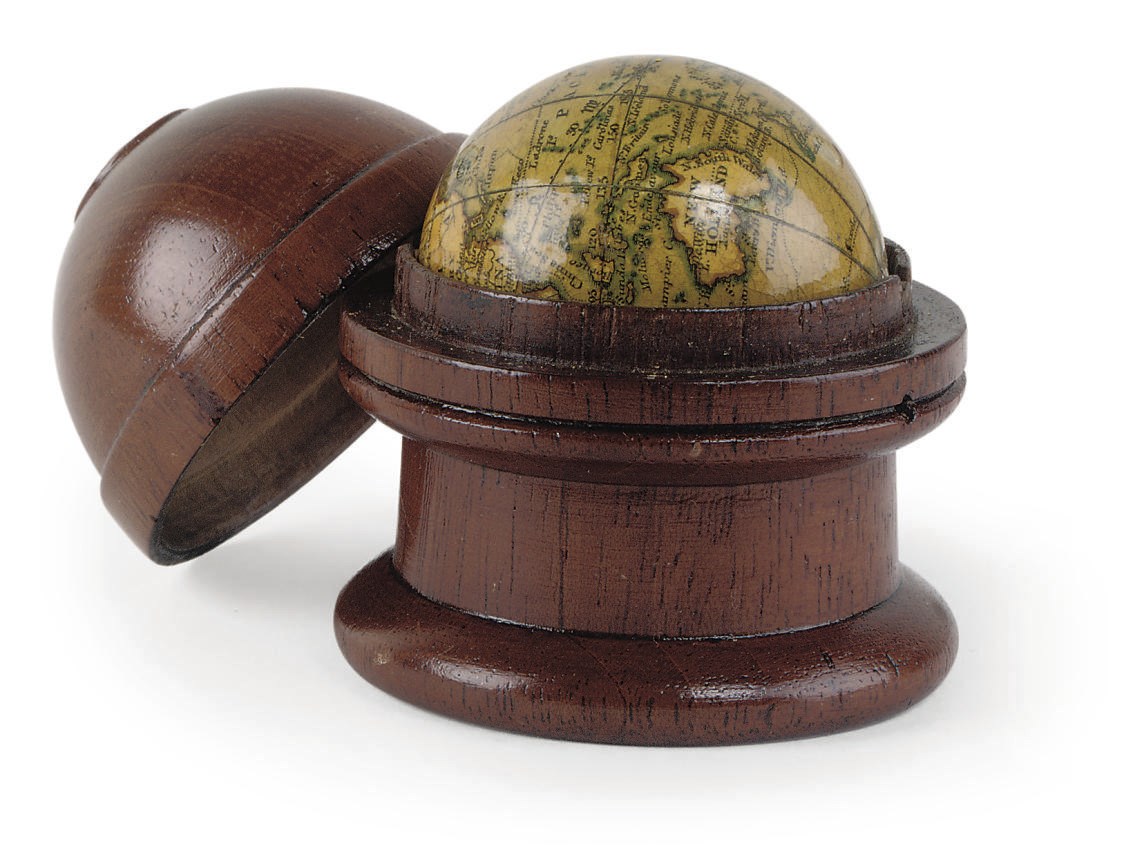 A 1½-INCH MINIATURE POCKET GLOBE
