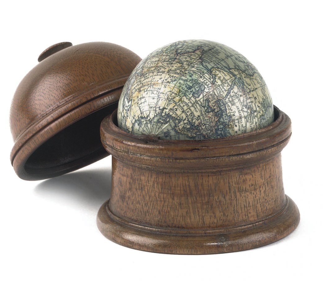 A 3-INCH TERRESTRIAL POCKET GLOBE