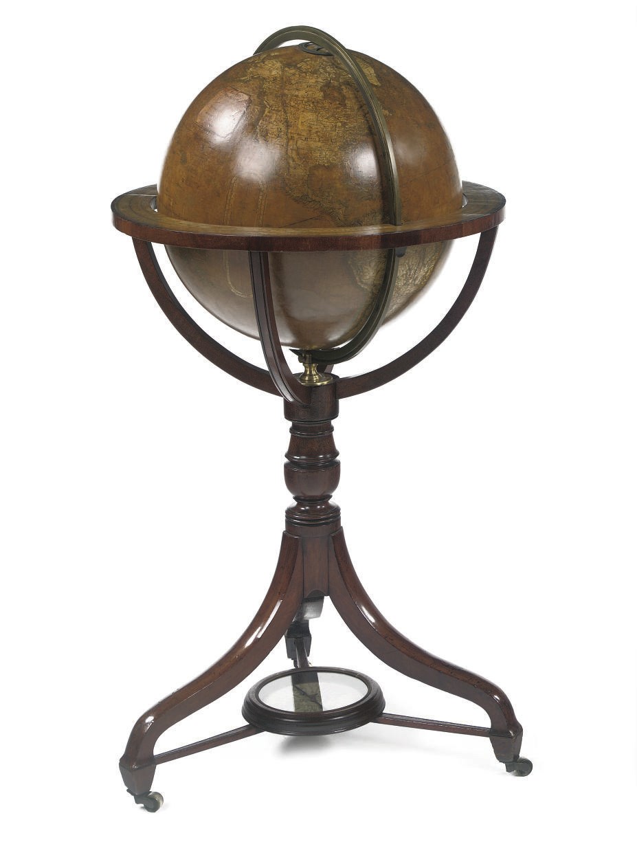 A VICTORIAN 18-INCH TERRESTRIAL LIBRARY GLOBE