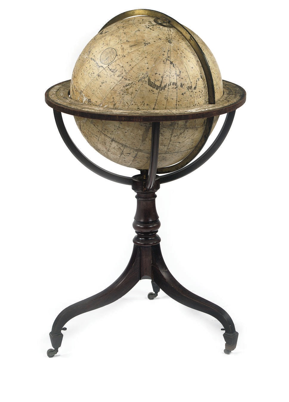 A GEORGE III 21-INCH CELESTIAL LIBRARY GLOBE